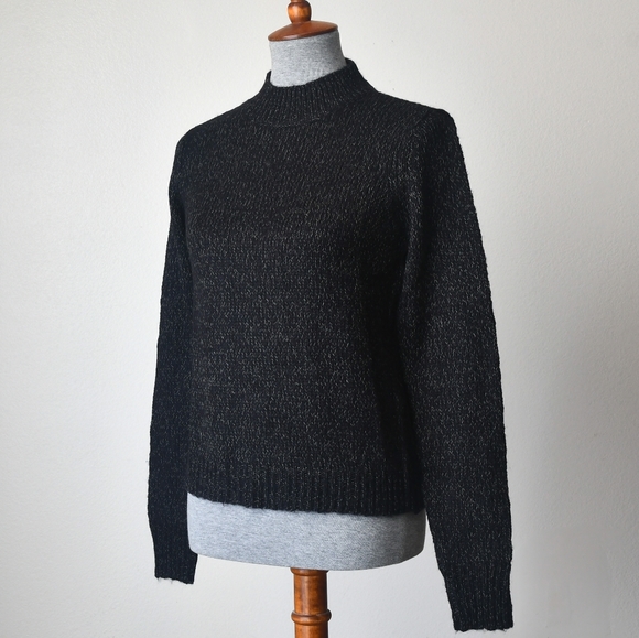 Vero Moda High Neck Sweater Black Melange Size XS - Picture 4 of 8